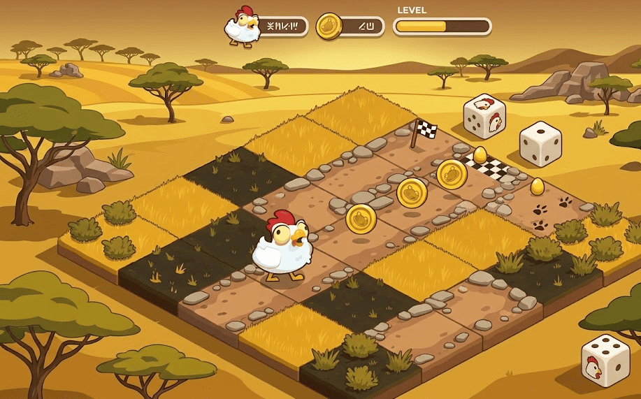 Chicken Road Game cash-out controls and stake panel